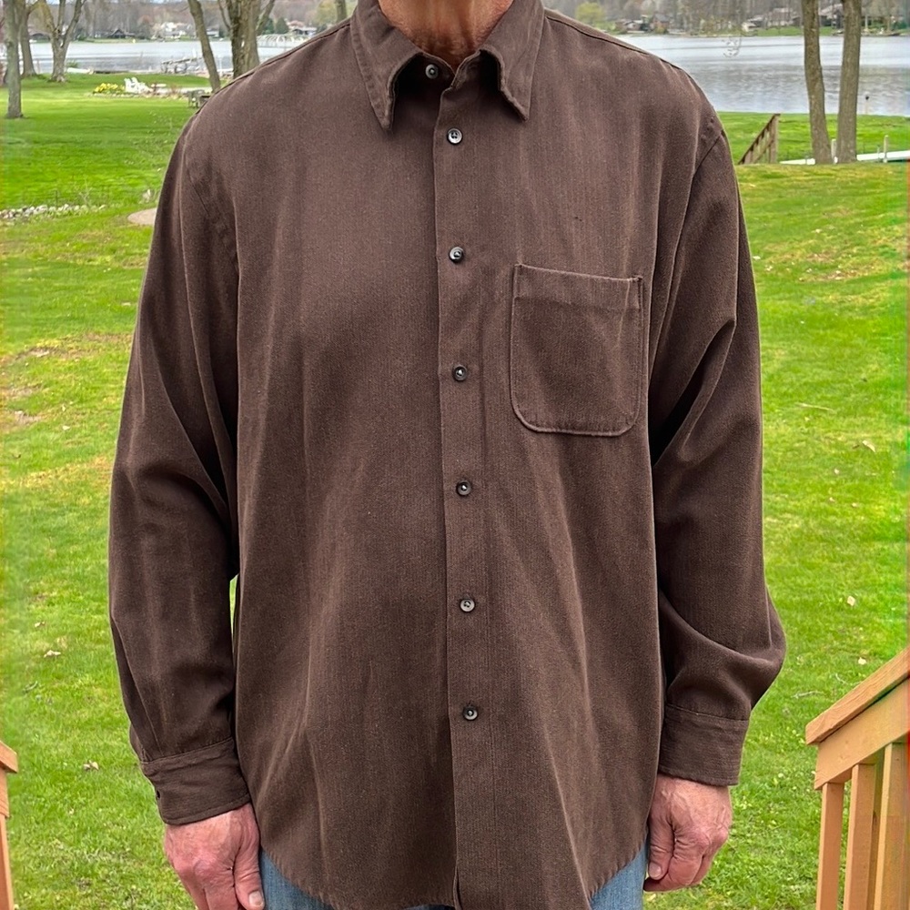 3/$25💜Vintage Geoffrey Beene casual shirt L